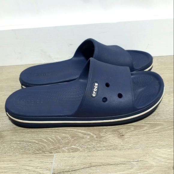 CROCS Other - Crocs Contraband III Slide Sandals Navy Blue Men's 7 Womans 9